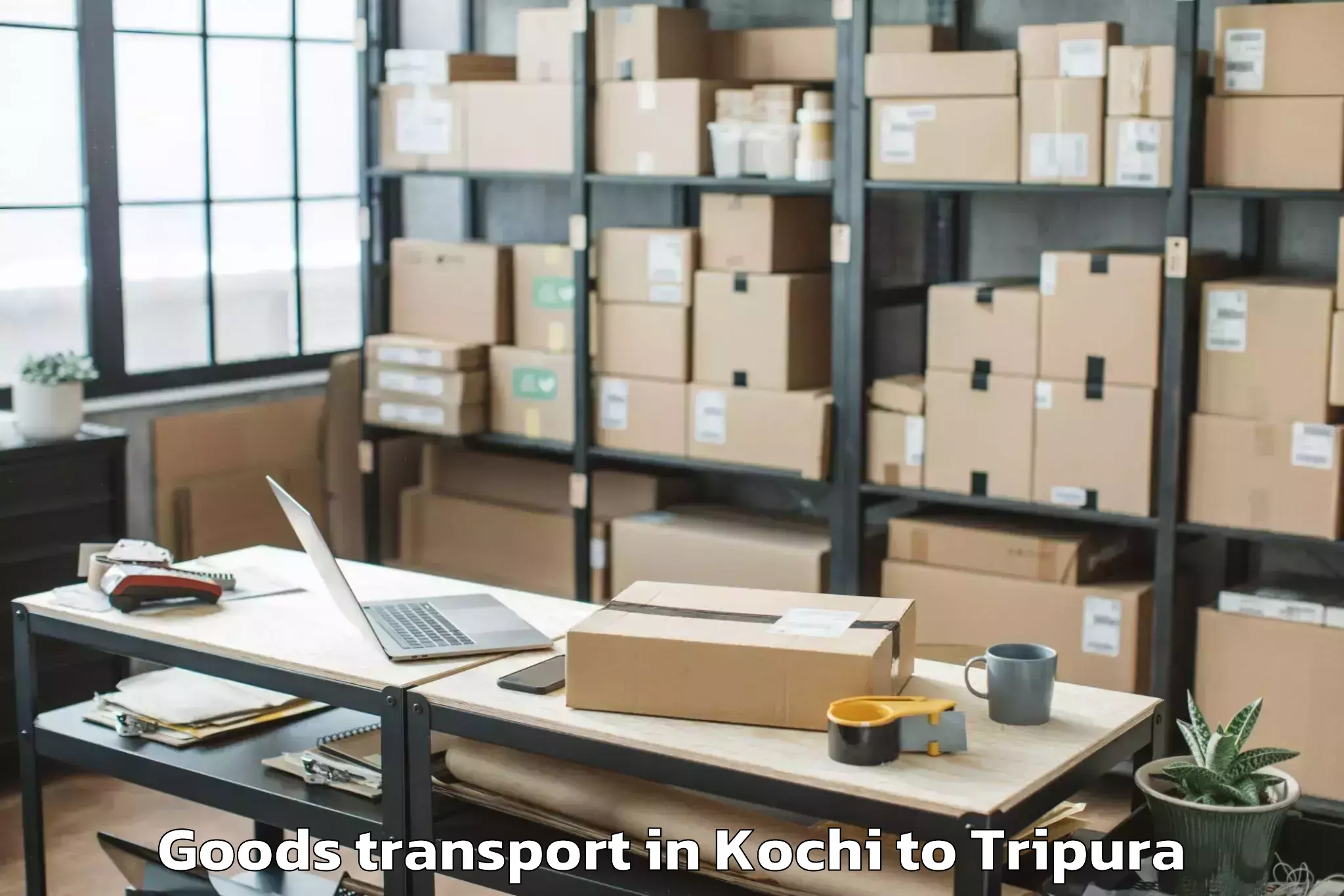 Book Your Kochi to Manu Bazar Goods Transport Today